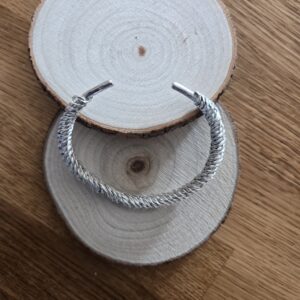 Sterling Silver Twist Bangle